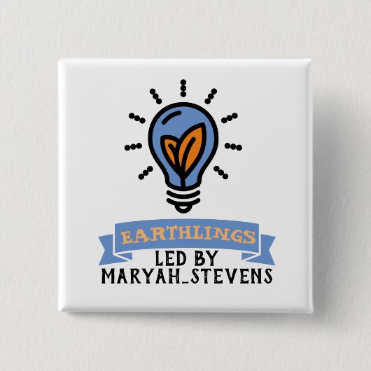 Scrimo Team Earthlings Button (Vorderseite)