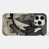 Scrimshaw Breach Whale iPhone Case Hülle (Rückseite (Horizontal))