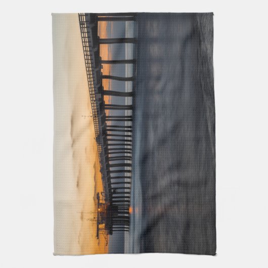 Scripps Pier Geschirrtuch (Vertikal)