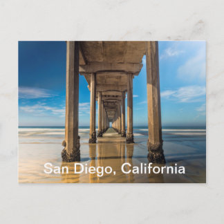 Scripps Pier in San Diego, Kalifornien Postkarte