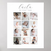 Script 1. Jahr 12 Foto Collage Poster (Vorne)