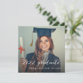 Script 2020 Abschluss Foto Party Einladung (Stehend Vorderseite)