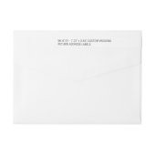 Script 24x Custom DIY Thin Wedding Rücksendeadress (Rückseite)