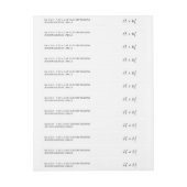 Script 24x Custom DIY Thin Wedding Rücksendeadress (Bogen)