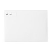 Script 24x Custom DIY Thin Wedding Rücksendeadress (Vorderseite)