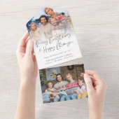 Script 2 Foto Empfänger Anschrift Weihnachtskarte All In One Einladung (Abreißen)