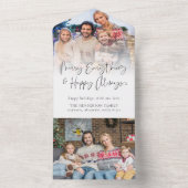 Script 2 Foto Empfänger Anschrift Weihnachtskarte All In One Einladung (Innen Boden)