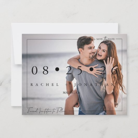 Script 2 Foto | SAVE THE DATE (Vorderseite)