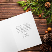 Script 2 Photo Ornaments Simple Merry Christmas Karte