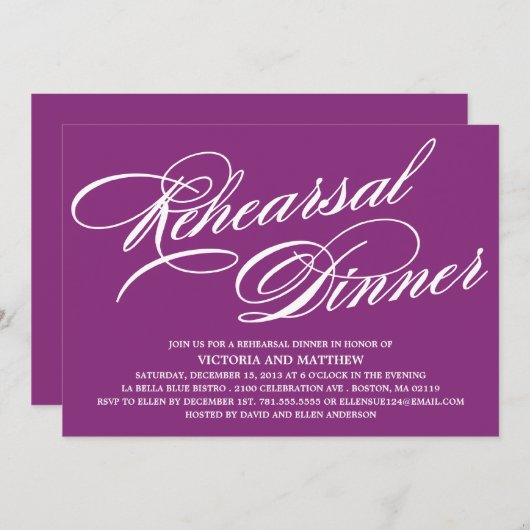 SCRIPT 2 | PROBE-Dinner-EINLADUNG Einladung (Vorne/Hinten)