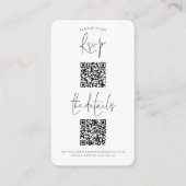 Script 2 QR-Codes für Hochzeitdetails UAWG Begleitkarte (Vorderseite)
