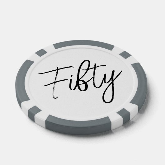 Script 50. Geburtstag Pokerchips (Einzeln)