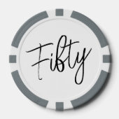 Script 50. Geburtstag Pokerchips (Vorderseite)