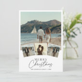 Script 5 Foto Nautical Beach Frohe Weihnachten (Stehend Vorderseite)