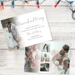 Script 6 Fotos 1. Verheiratete Weihnachtskarte Karte<br><div class="desc">Script 6 Fotos 1. Verheiratet Frohe Weihnachten. Verheiratet und Merry ist in einem handgeschriebenen Set. Personalisieren Sie einfach die Erholung des Textes auf Ihre eigenen Details und ersetzen Sie die sechs Fotos auf der Vorder- und Rückseite mit Ihren eigenen.</div>