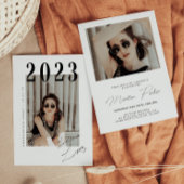 Script-Abschluss 2-seitige Foto-Portrait-Party in Einladung