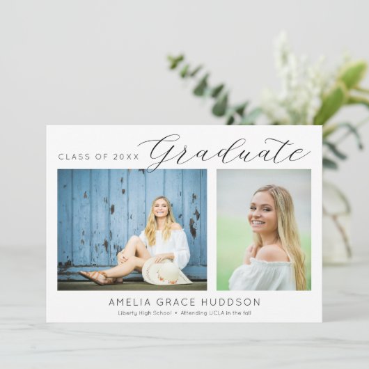 Script-Absolvent Einladung (Stehend Vorderseite)