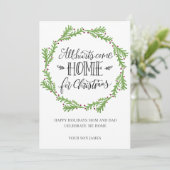 Script alle Herzen kommen Zuhause für Weihnachten (Stehend Vorderseite)