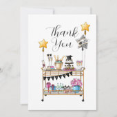 Script Bar Cart Abschluss Dankeskarte (Vorderseite)
