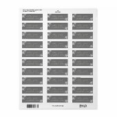 Script Beach Starfish Gray Wedding Rücksendeadress (Vorne)