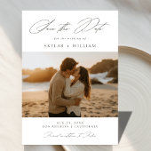 Script Beach Sunset Foto Hochzeit Save The Date