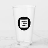 Script-Beer für personalisierte Logos Glas (Vorderseite)