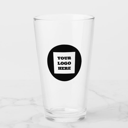Script-Beer für personalisierte Logos Glas (Vorderseite)