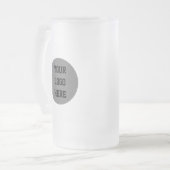 Script-Beer für personalisierte Logos Mattglas Bierglas (Vorderseite Links)