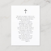 Script-Beerdigungskarten für Gedenkstätten Visitenkarte (Rückseite)