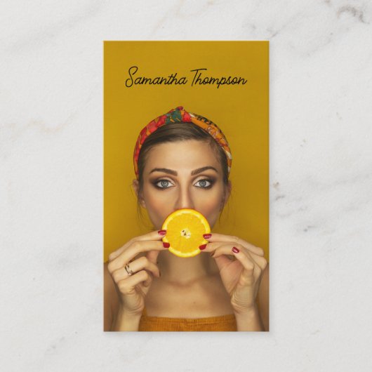 Script Beruflich Fotografie 2 QR Codes Visitenkarte (Vorderseite)