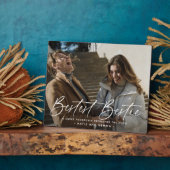 Script 'Bestest Bestie' Friends Keepake Foto Fotoplatte (Seite)