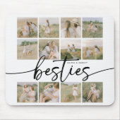 Script Besties Photo Collage Personalized Mousepad (Vorne)