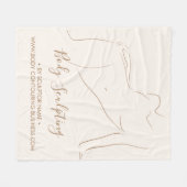 Script Body sculpting contouring tanning esthetic Fleecedecke (Vorderseite (Horizontal))