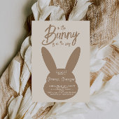 Script Boho Bunny Gender Neutral Baby Shower Einladung
