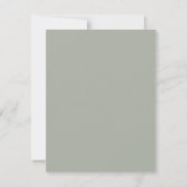 Script Boho Watercolor Berg 1. Jubiläum Mitteilungskarte (Rückseite)