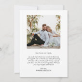 Script Boho Wedding Foto Vielen Dank Dankeskarte (Rückseite)