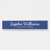 Script Bold White Schriftartes Name Title Title (N Türschild (Vorderseite )