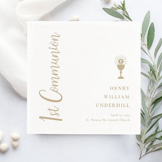 Script Boys 1. Kommunion Serviette