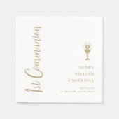 Script Boys 1. Kommunion Serviette (Vorderseite)