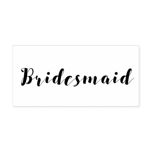 Script Bridesmaid Gummistempel (Prägung)