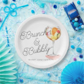 Script Brunch und Bubbly Cocktail Party Pappteller (Party)