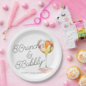 Script Brunch und Bubbly Cocktail Party Pappteller (Party)