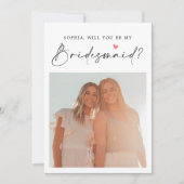 Script Calendar Bridesmaid Vorschlag Einladung (Vorderseite)