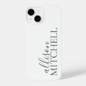 Script Calligrafy Minimalistisch iPhone Case Hülle (Rückseite)