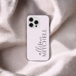 Script Calligrafy Minimalistisch iPhone Case iPhone 13 Pro Max Hülle<br><div class="desc">Minimalistische case-Features,  die Skriptkalligraphie mit schicken Serif-Schriftart kombinieren.</div>