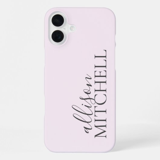 Script Calligrafy Minimalistisch iPhone Case iPhone Hülle (Rückseite)