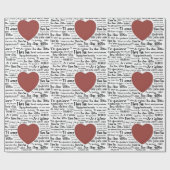 Script Calligraphy I Liebe You All World Languages Geschenkpapier (Flach)