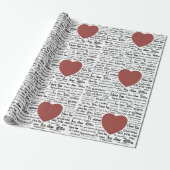 Script Calligraphy I Liebe You All World Languages Geschenkpapier (Ungerollt)