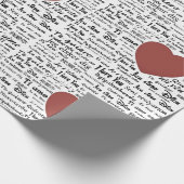 Script Calligraphy I Liebe You All World Languages Geschenkpapier (Ecke)