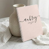 Script Calligraphy Modern Blush Pink Planner Planer